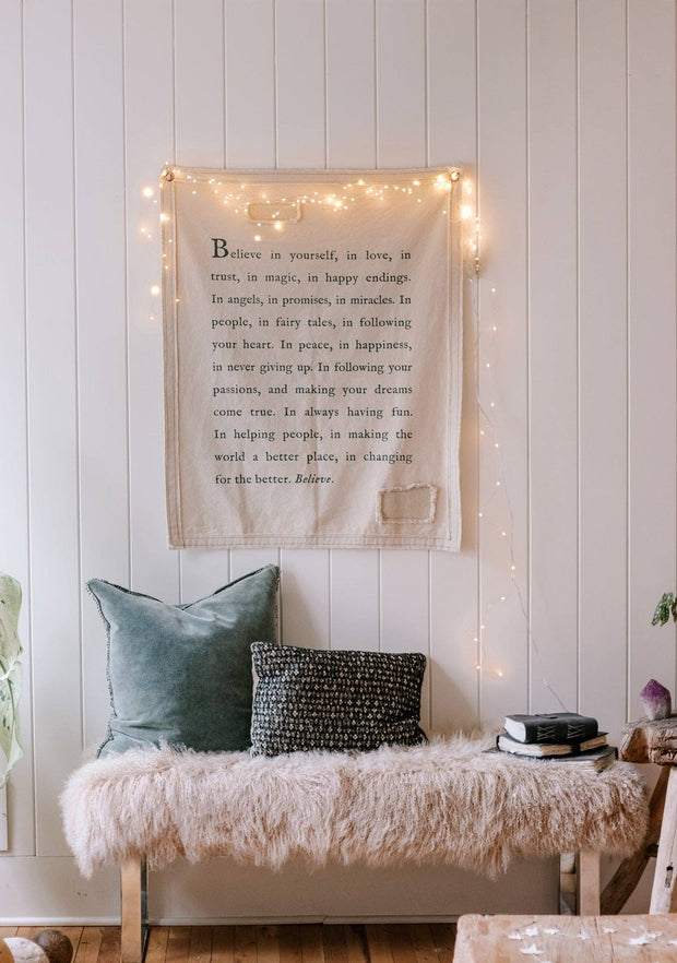 Believe In Yourself Canvas Wall Hanging 31.5" x 40"