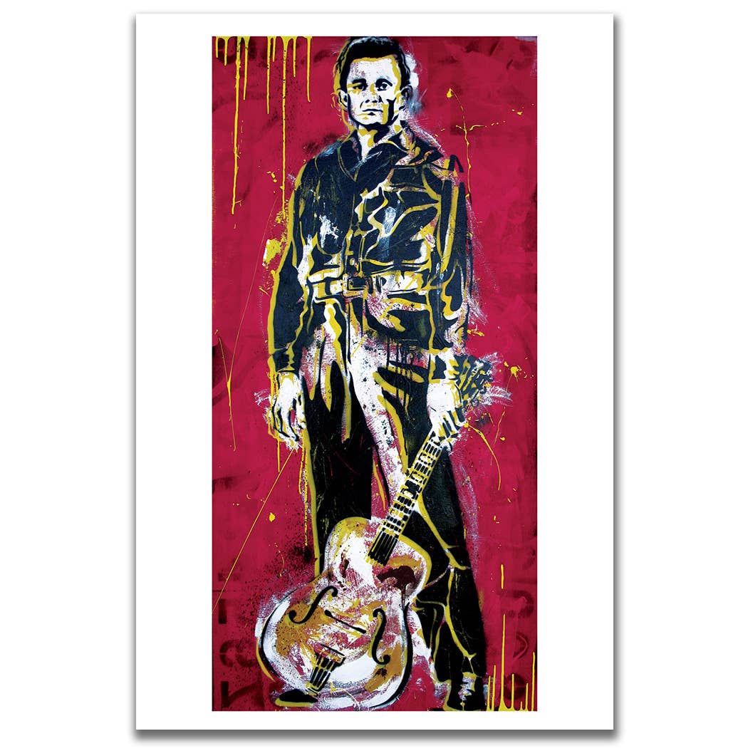 Johnny Cash A Boy Named Sue Art Print 12 x 18"