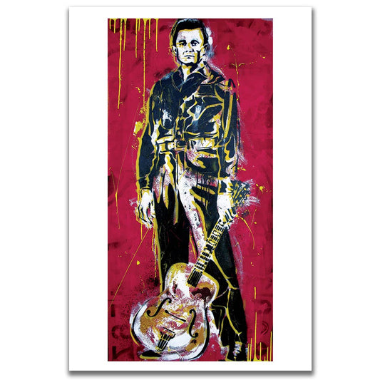 Johnny Cash A Boy Named Sue Art Print 12 x 18"