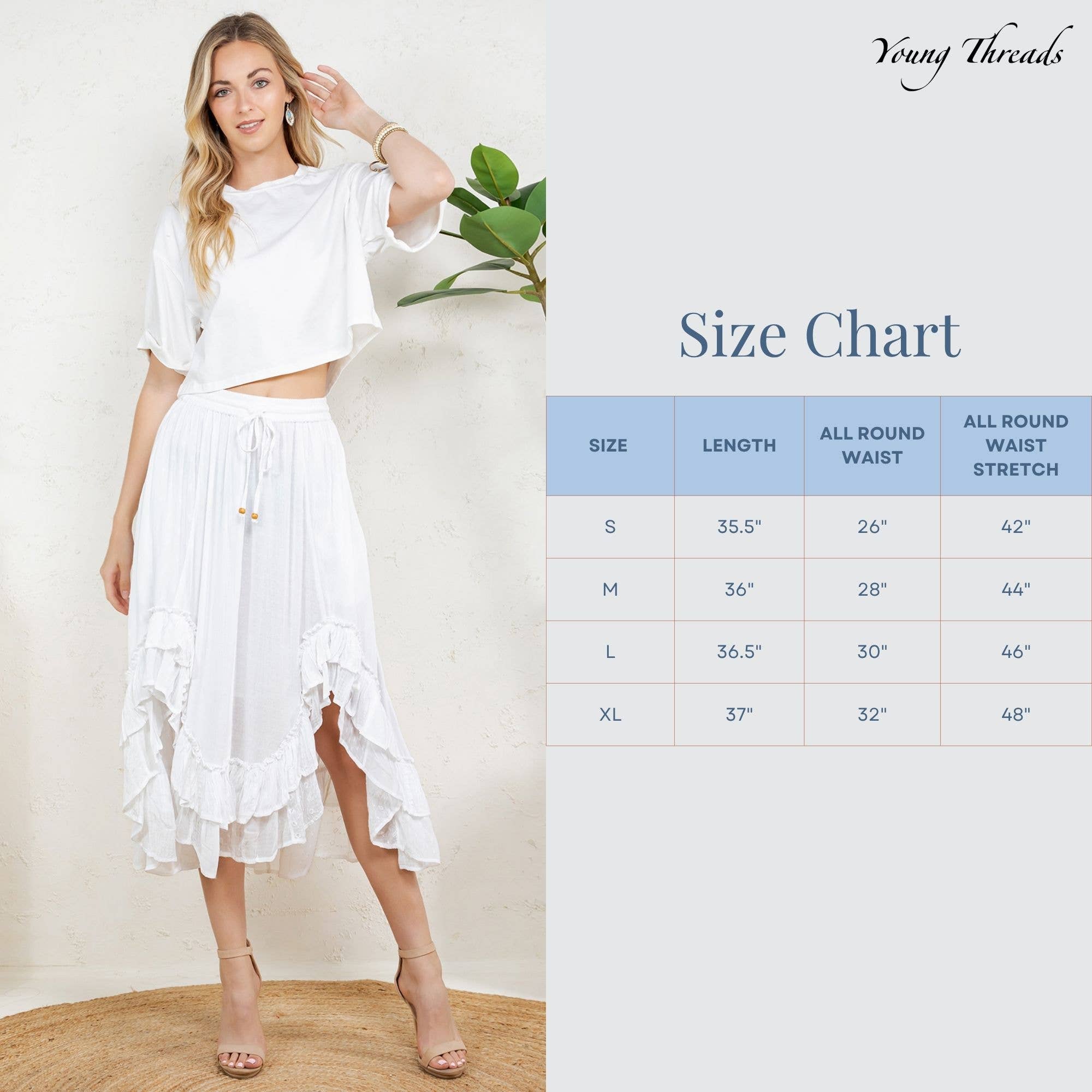 Boho Ruffle Skirt