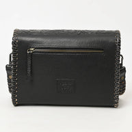 Black Leather Crossbody/Wallet