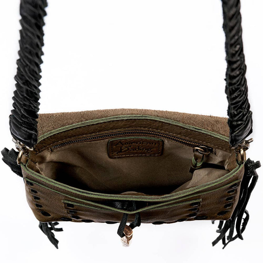 Leather Patchwork Envelope Bag