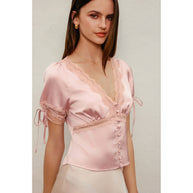 Satin & Lace Blouse