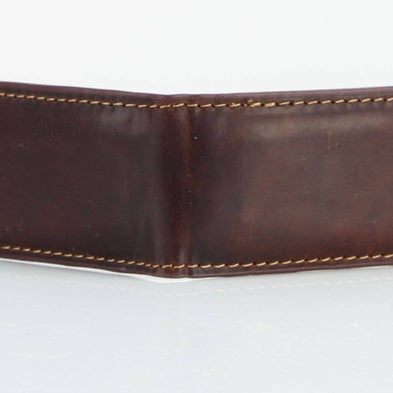 American Bison Oil Pull Up Leather Money Clip