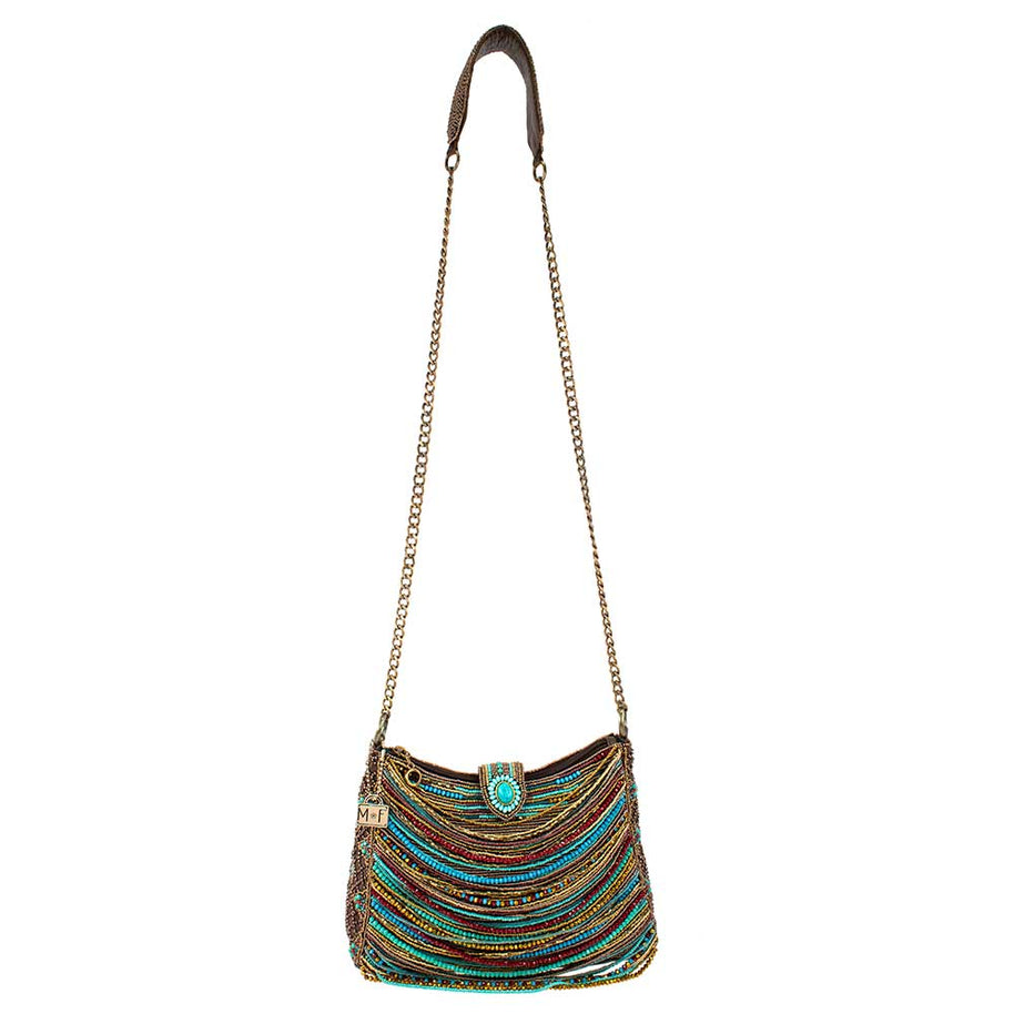 Beaded Strands Southwestern Crossbody Handbag