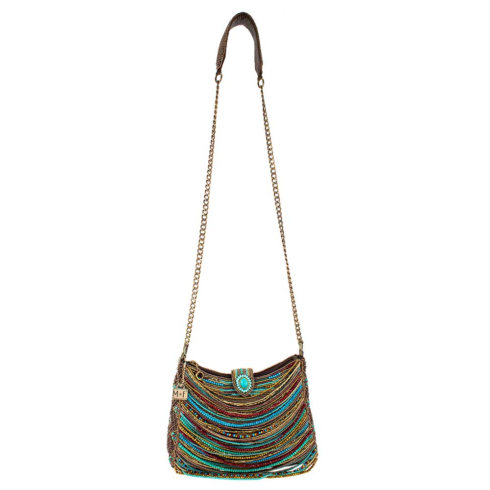 Beaded Strands Southwestern Crossbody Handbag