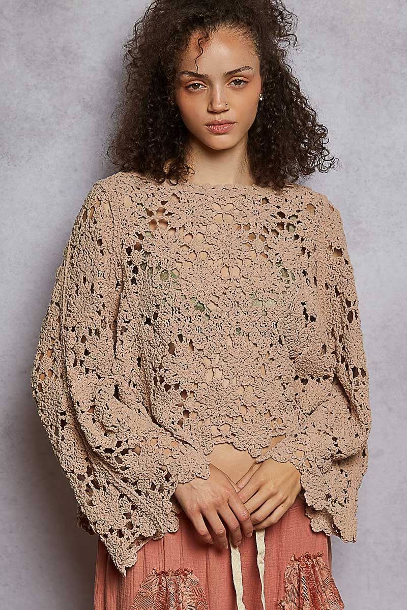 Crochet Chenile Sweater