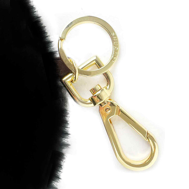 Alpaca Keychain Pom Poms | 6" | Black