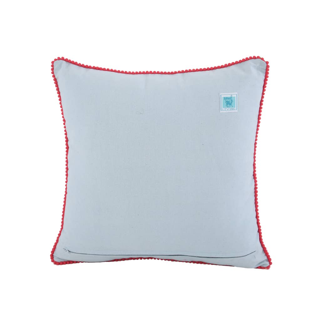 Crossflower Puzzle Pillow 18x18