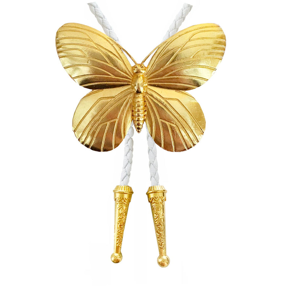 Gold Butterfly Bolo Tie