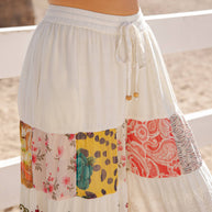 Boho Patchwork Palazzo Pants