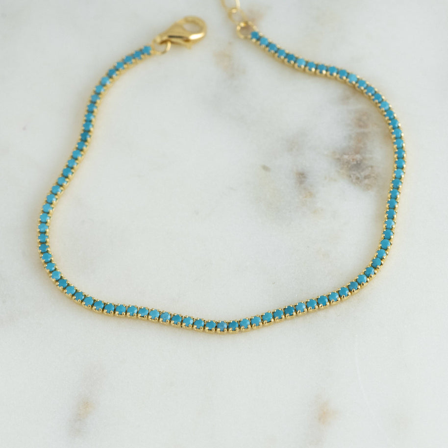 Turquoise Tennis Bracelet