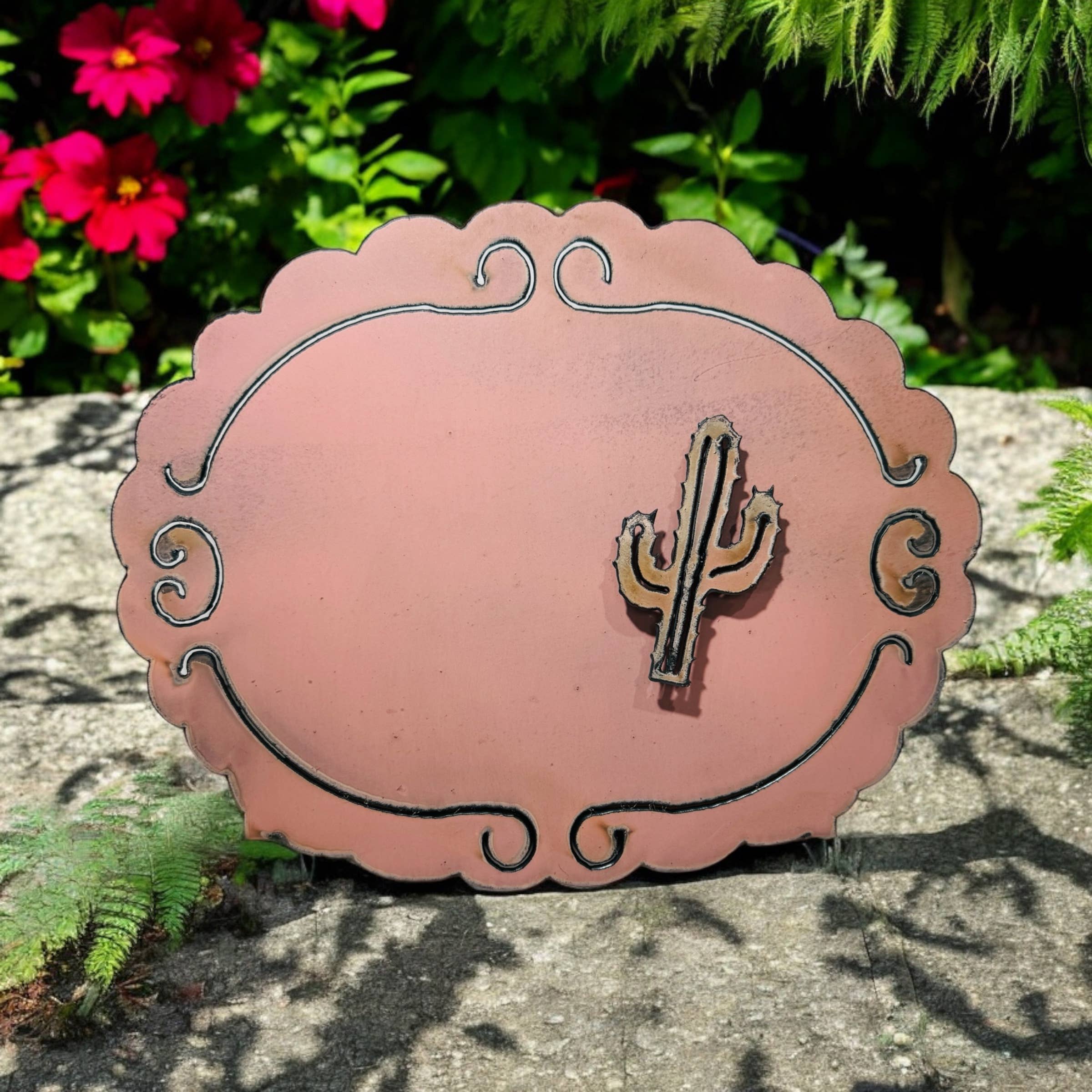 Metal Cactus  Frame with Magnet