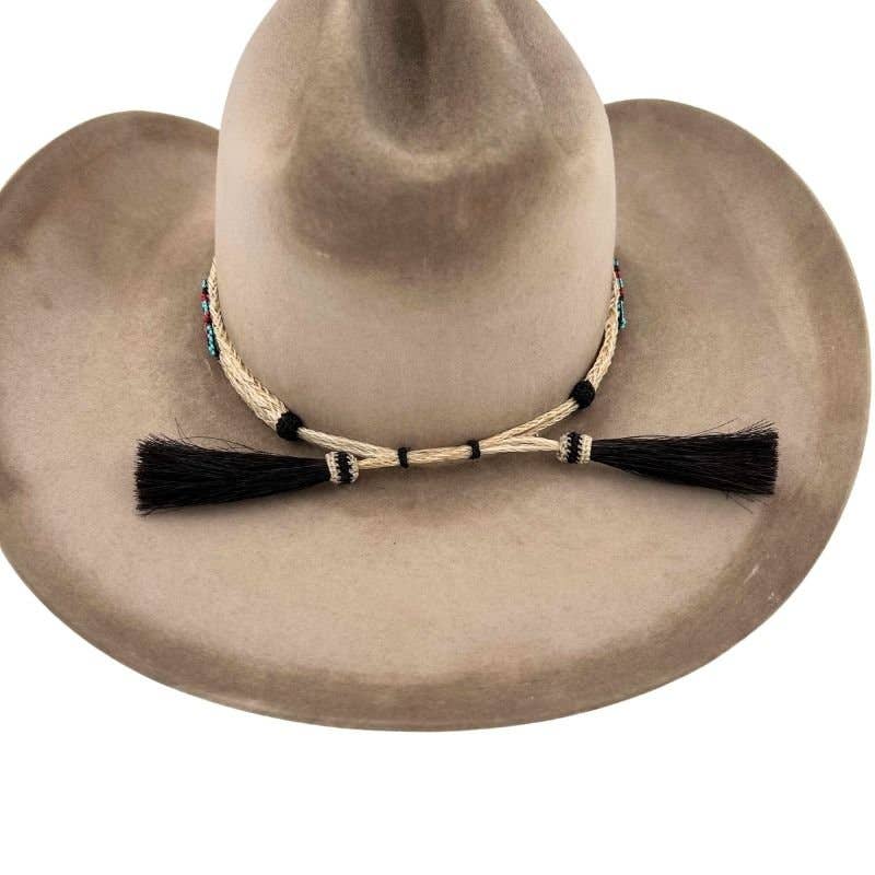 Cheval Horsehair Beaded Hat Band
