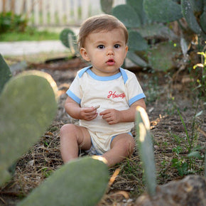 Howdy Vintage Ringer Onesie