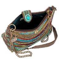 Beaded Strands Southwestern Crossbody Handbag