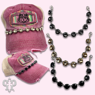 Small rhinestone trucker hat chain