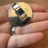 Beautiful Handmade Sterling Silver Adjustable Ball Ring