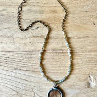 Labradorite Guardian Angel Necklace