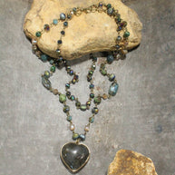 Butterflies In My Belly Heart Layered Necklace