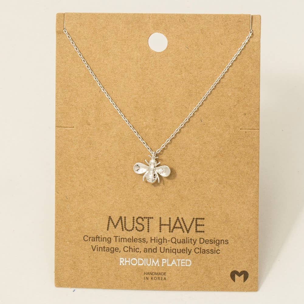 Bee Pendant Necklace