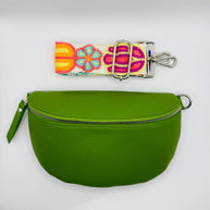 Textured Floral Adjustable Purse Strap