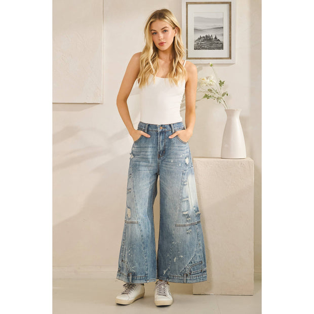 Upside Down Capri Jeans