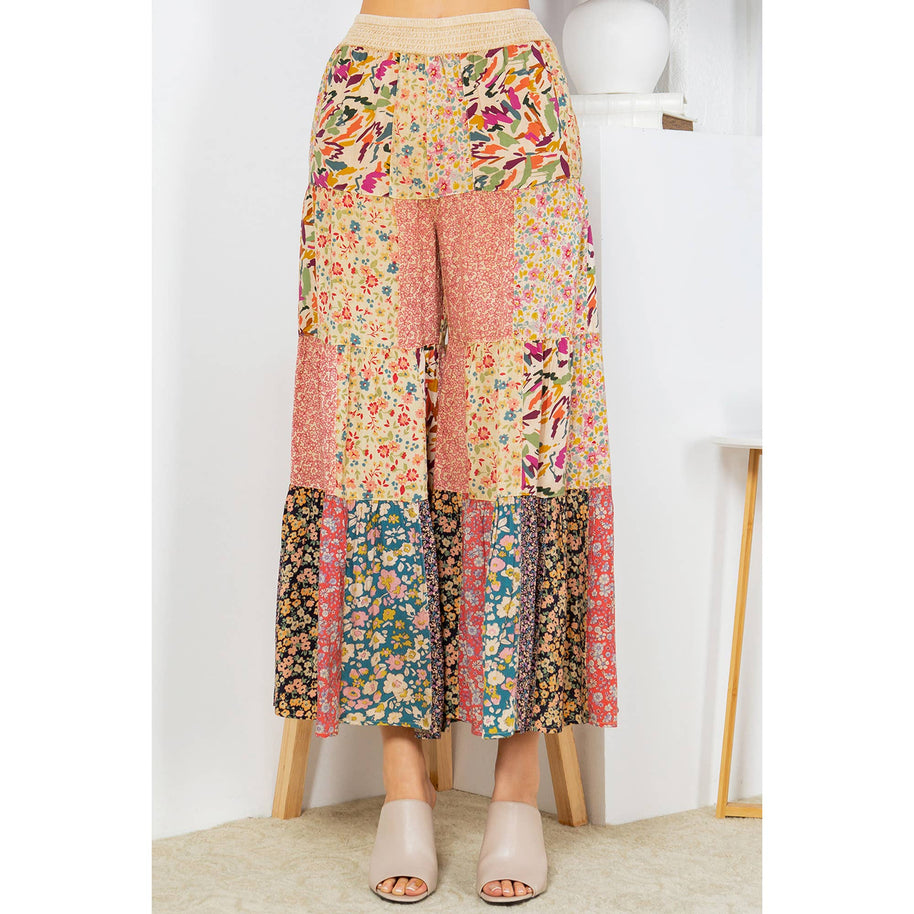 4-Tier Patchwork Pants