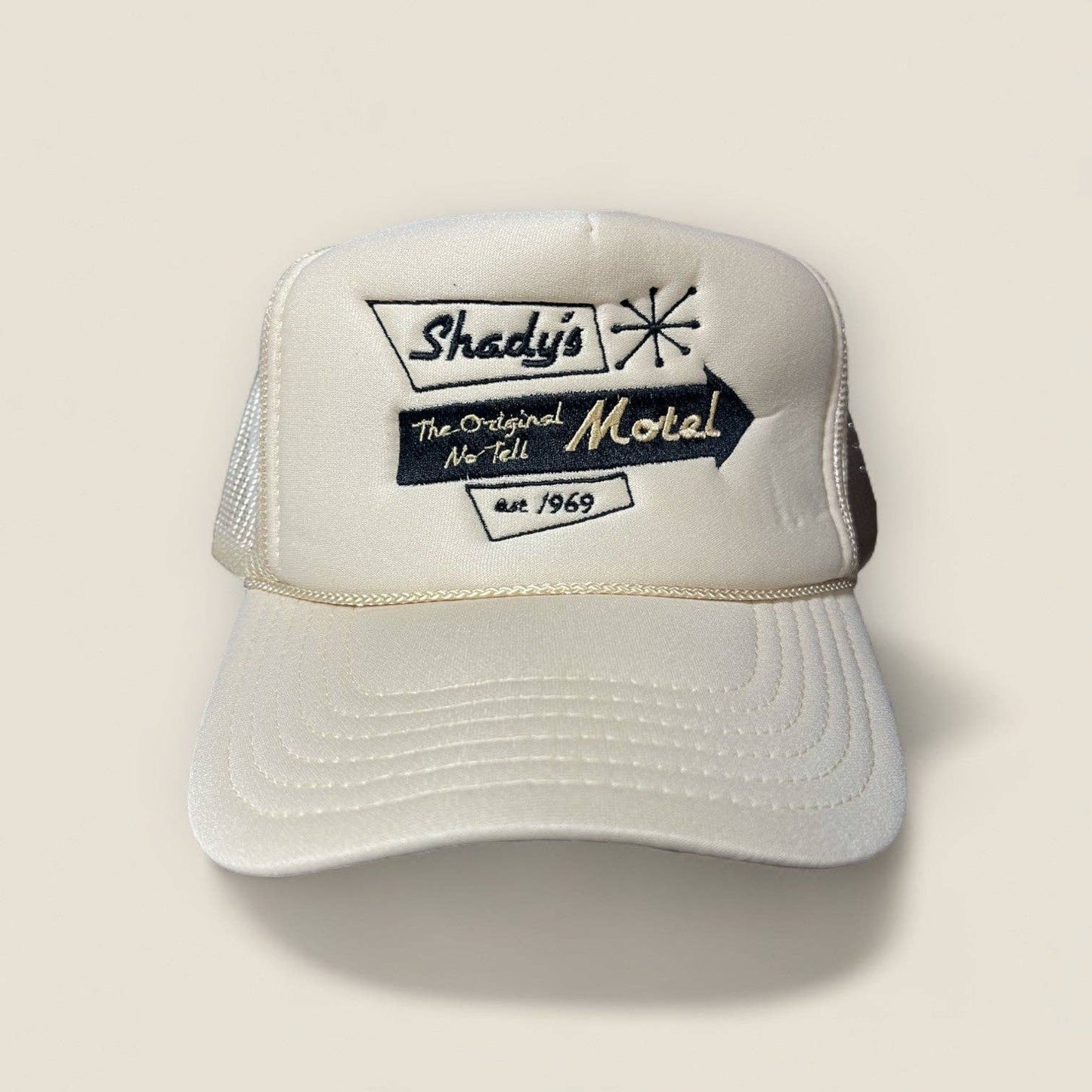 Shady's Motel Trucker Hat | Khaki