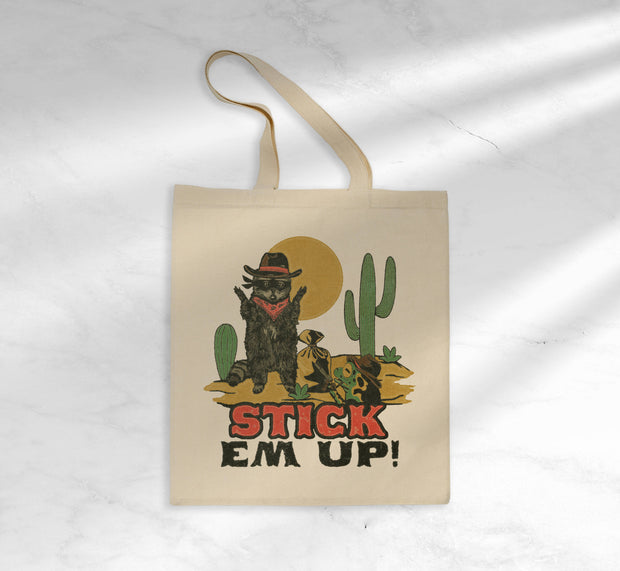 Raccoon Cowboy Tote Bag
