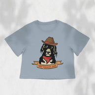 Hot Diggity Dog Cowboy Boxy Crop Top