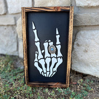 Handmade Rock On Skeleton Hand