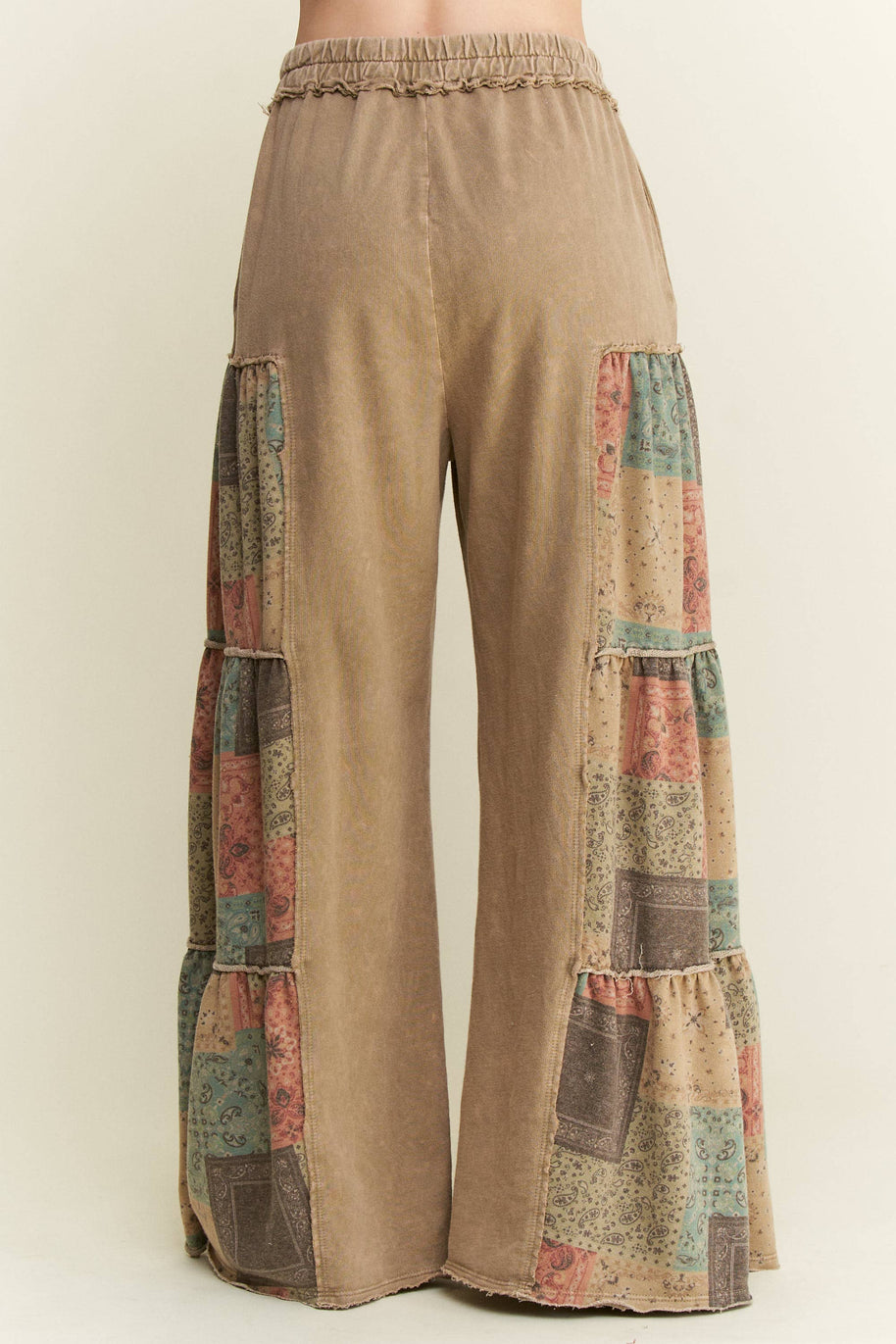 Tiered Boho Wide Leg Pants