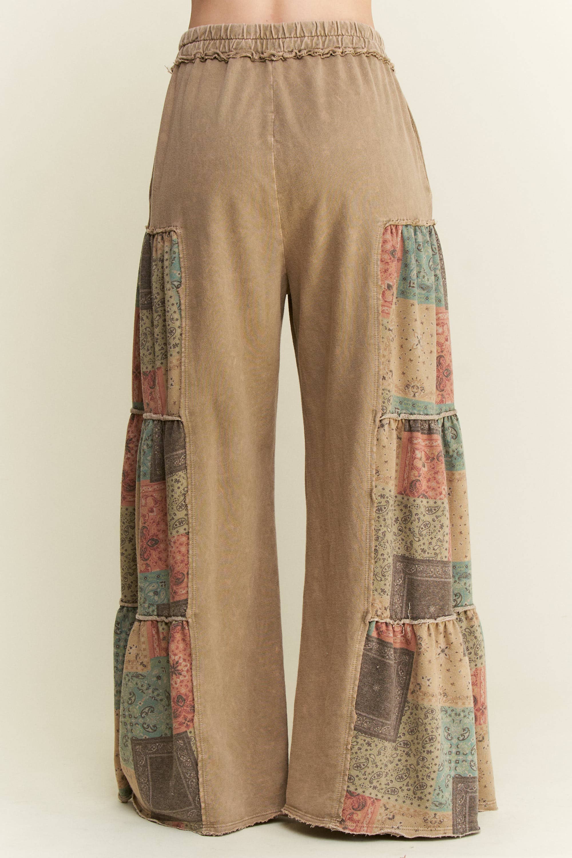 Tiered Boho Wide Leg Pants