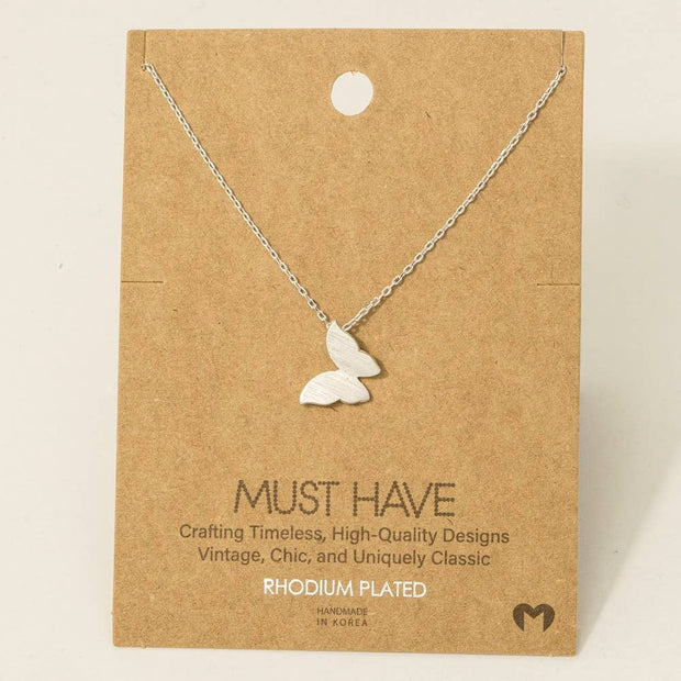 Mini Butterfly Pendant Necklace