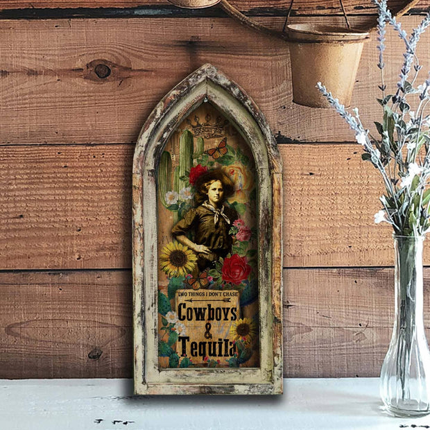 Cowboys and Tequila - 10" x 23" Small Arch Artwork