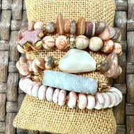 Elyse Bracelet Set Mauve