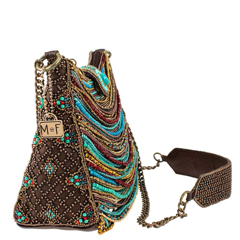 Beaded Strands Southwestern Crossbody Handbag