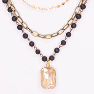 Hannah Necklace in  Tri-color