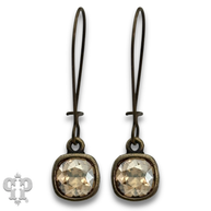Swarovski® crystals kidney wire earrings, Several colors