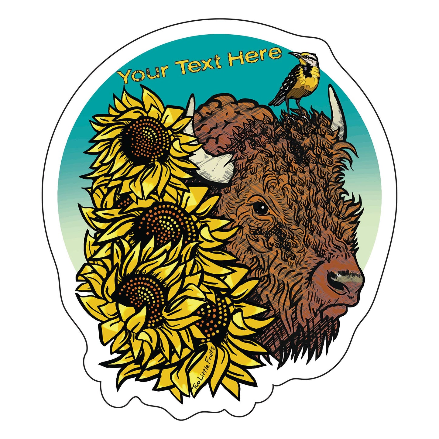 PodunkAnnie's Bison Sticker