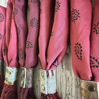 Maroon Hues Hand Dyed Bandanas