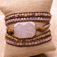 Kelly Wrap Bracelet: Pink