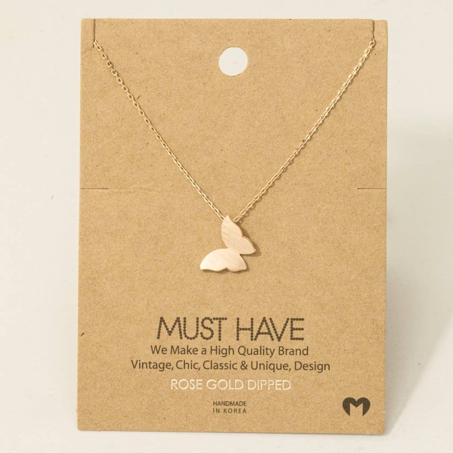 Mini Butterfly Pendant Necklace