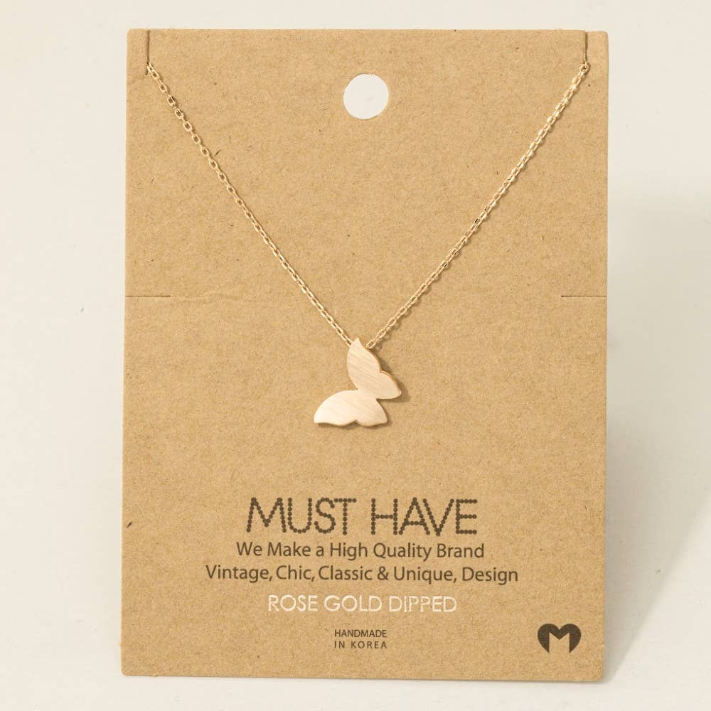 Mini Butterfly Pendant Necklace
