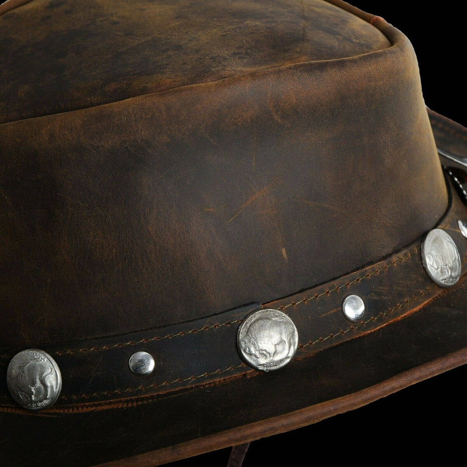 Bullring Leather Western Outback Hat