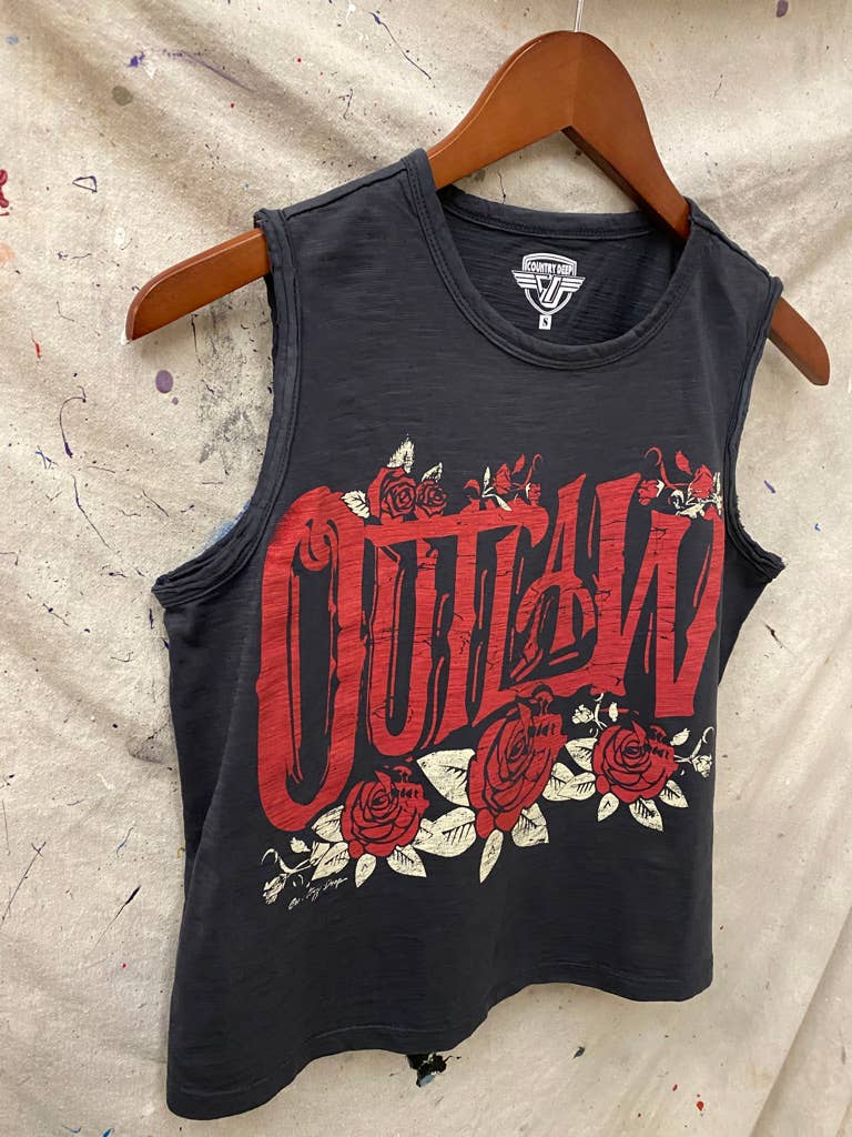 Outlaw  Muscle Crop Top