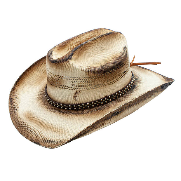 Juneau Woven Toyo Straw Western Drifter Cowboy Hat
