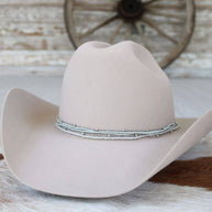 Grey Multi-Strand Beaded Hat Band