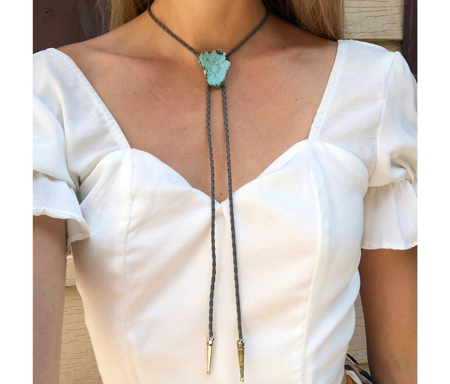 Handmade Turquoise Bolo Tie